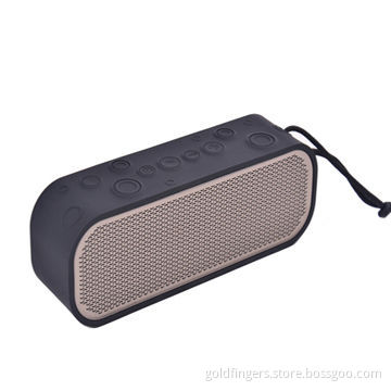 Outdoor waterproof 6W wireless Bluetooth speakers with handsfree to answer and stereo sound, NFC